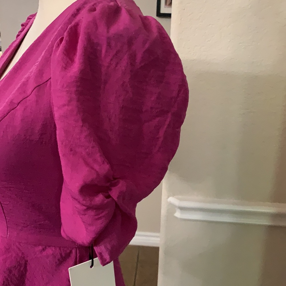 Dee Elly purple peplum top Size S - Picture 7 of 16